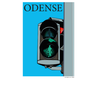 Postkort Odense trafiklys