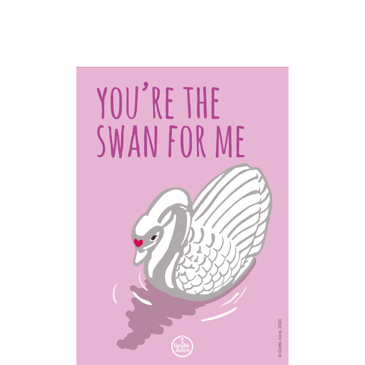Postkort Swan for me